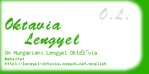 oktavia lengyel business card